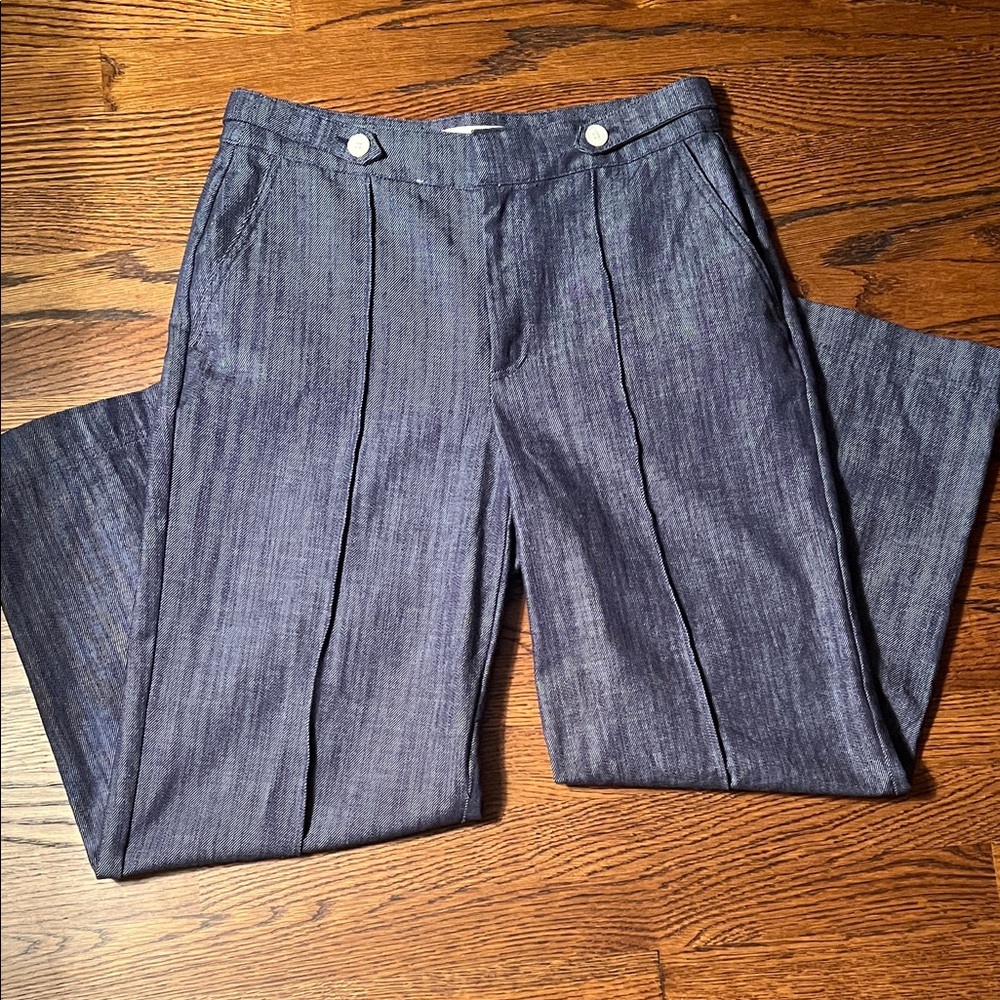LOFT Deep Blue Wide-Leg Pants
